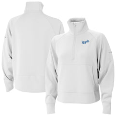 Kansas City Royals Columbia Women's Wickhams Hills Raglan Omni-Wick Quarter-Zip Pullover - White - Columbia Discount