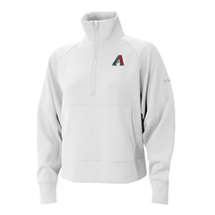 Arizona Diamondbacks Columbia Women's Wickhams Hills Raglan Omni-Wick Quarter-Zip Pullover - White - Columbia Online