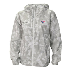 Toronto Blue Jays Columbia Women's Flash Challenger Full-Zip Hoodie Windbreaker Jacket - Gray/White - Columbia Lifestyle