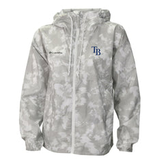 Tampa Bay Rays Columbia Women's Flash Challenger Full-Zip Hoodie Windbreaker Jacket - Gray/White - Columbia Online