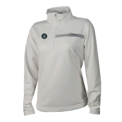 Milwaukee Brewers Columbia Women's Skiff Guide Fleece Half-Zip Pullover Jacket - White - Columbia Sale
