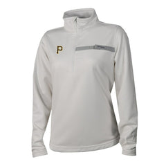 Pittsburgh Pirates Columbia Women's Skiff Guide Fleece Half-Zip Pullover Jacket - White - Columbia Discount