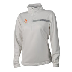 Baltimore Orioles Columbia Women's Skiff Guide Fleece Half-Zip Pullover Jacket - White - Columbia Lifestyle