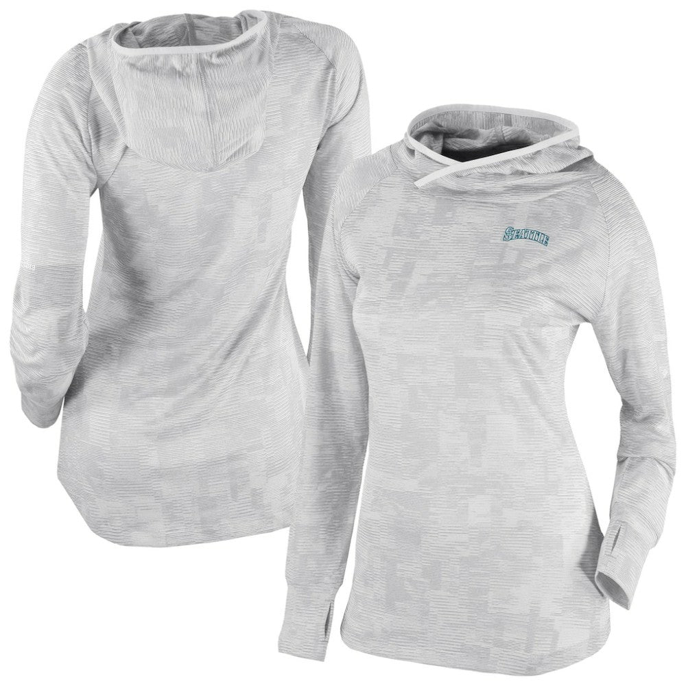 Seattle Mariners Columbia Women's Omni-Wick Sunday Ball Raglan Pullover Hoodie - White - Columbia Lifestyle