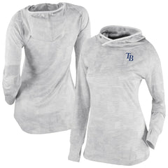 Tampa Bay Rays Columbia Women's Omni-Wick Sunday Ball Raglan Pullover Hoodie - White - Columbia Discount