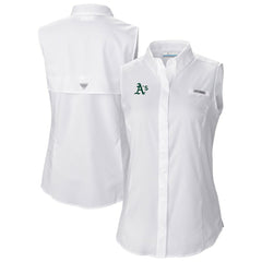 Athletics Columbia Women's Tamiami Sleeveless Shirt - White - Columbia on Sale