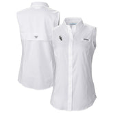 Chicago White Sox Columbia Women's Tamiami Sleeveless Shirt - White - Columbia on Sale