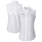 Seattle Mariners Columbia Women's Tamiami Sleeveless Shirt - White - Columbia Lifestyle