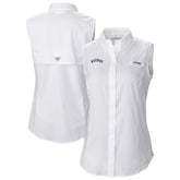 Houston Astros Columbia Women's Tamiami Sleeveless Shirt - White - Columbia on Sale