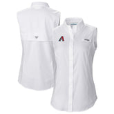 Arizona Diamondbacks Columbia Women's Tamiami Sleeveless Shirt - White - Columbia on Sale