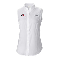 Arizona Diamondbacks Columbia Women's Tamiami Sleeveless Shirt - White - Columbia on Sale