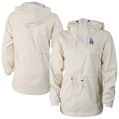 Los Angeles Dodgers Columbia Women's Lily Park Full-Zip Rain Jacket - Cream - Columbia Online