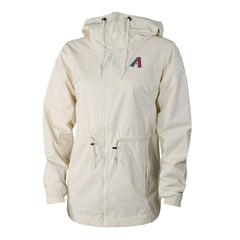 Arizona Diamondbacks Columbia Women's Lily Park Full-Zip Rain Jacket - Cream - Columbia Lifestyle