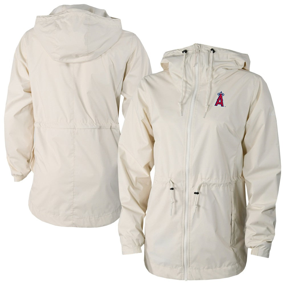 Los Angeles Angels Columbia Women's Lily Park Full-Zip Rain Jacket - Cream - Columbia Lifestyle