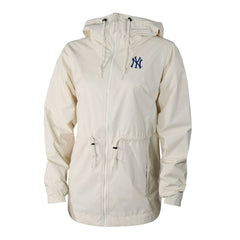 New York Yankees Columbia Women's Lily Park Full-Zip Rain Jacket - Cream - Columbia Online