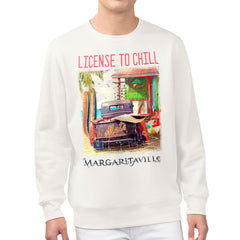 New York Mets Margaritaville License to Chill Fleece Sweatshirt - Cream - MLB Online