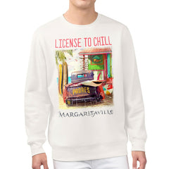 San Diego Padres Margaritaville License to Chill Fleece Sweatshirt - Cream - MLB Discount