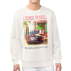 Chicago White Sox Margaritaville License to Chill Fleece Sweatshirt - Cream - MLB Lifestyle