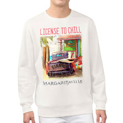 San Francisco Giants Margaritaville License to Chill Fleece Sweatshirt - Cream - MLB on Sale