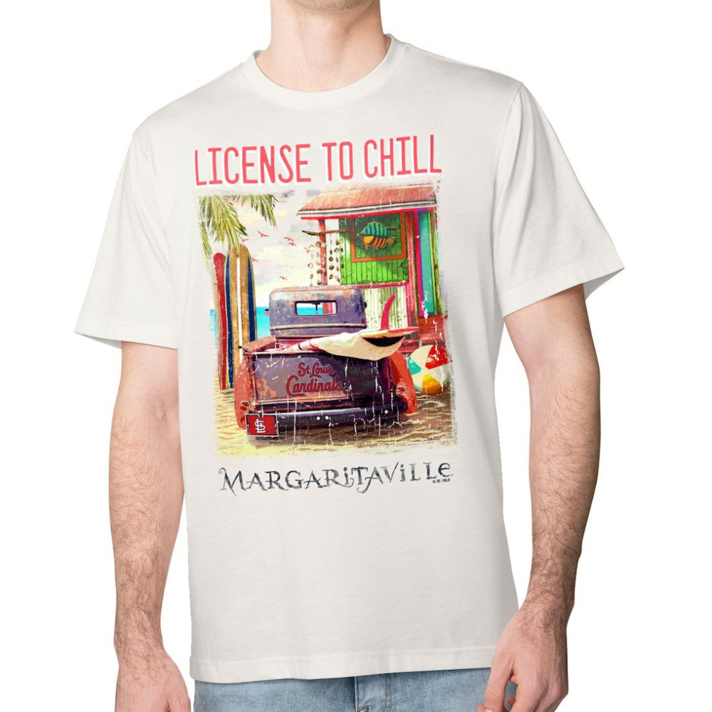 St. Louis Cardinals Margaritaville License to Chill T-Shirt - Cream - MLB Online