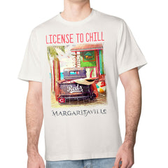 Cincinnati Reds Margaritaville License to Chill T-Shirt - Cream - MLB Sale