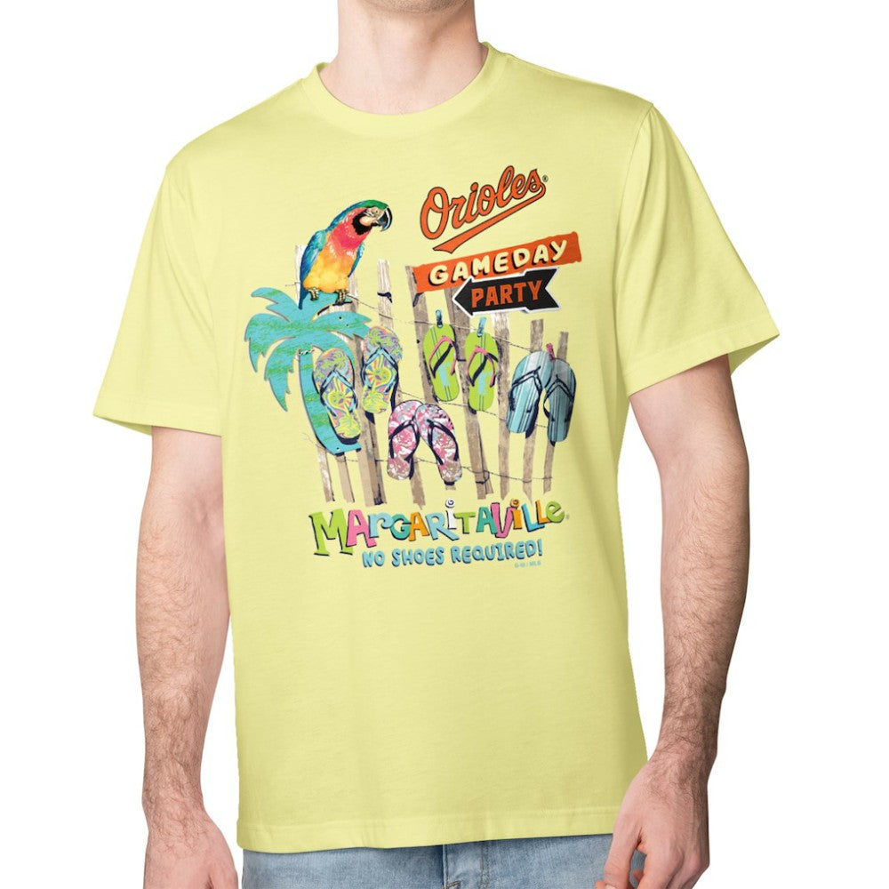 Baltimore Orioles Margaritaville Gameday Party T-Shirt - Yellow - MLB Online