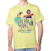 Chicago Cubs Margaritaville Gameday Party T-Shirt - Yellow - MLB Lifestyle