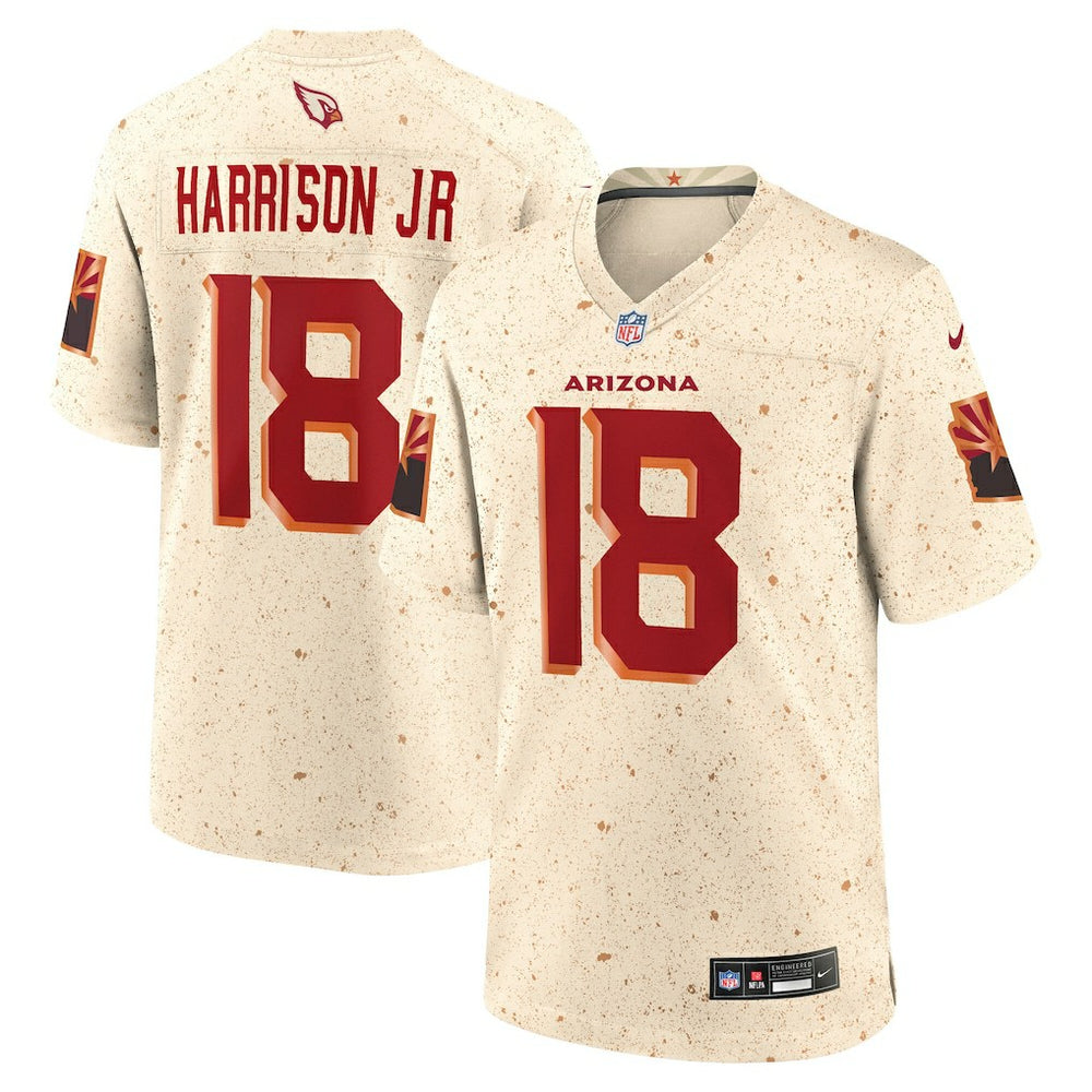 Nike Marvin Harrison Jr. Arizona Cardinals 2025 Rivalries Collection Game Jersey Natural