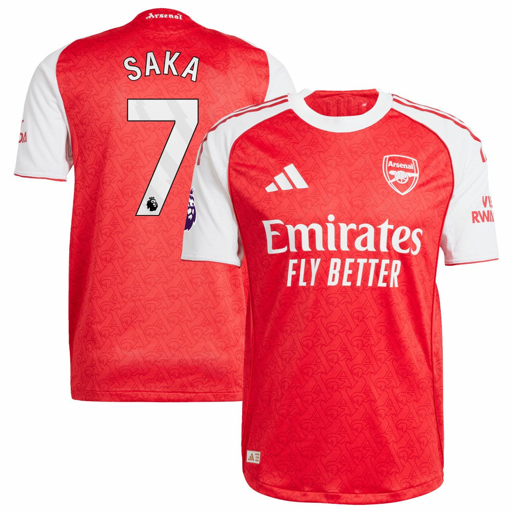Bukayo Saka Arsenal 2025/26 Home Player Jersey Red - Adidas