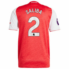 William Saliba Arsenal 2025/26 Home Player Jersey Red - Adidas Discount