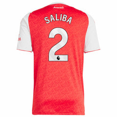William Saliba Arsenal 2025/26 Home Replica Player Jersey Red - Adidas