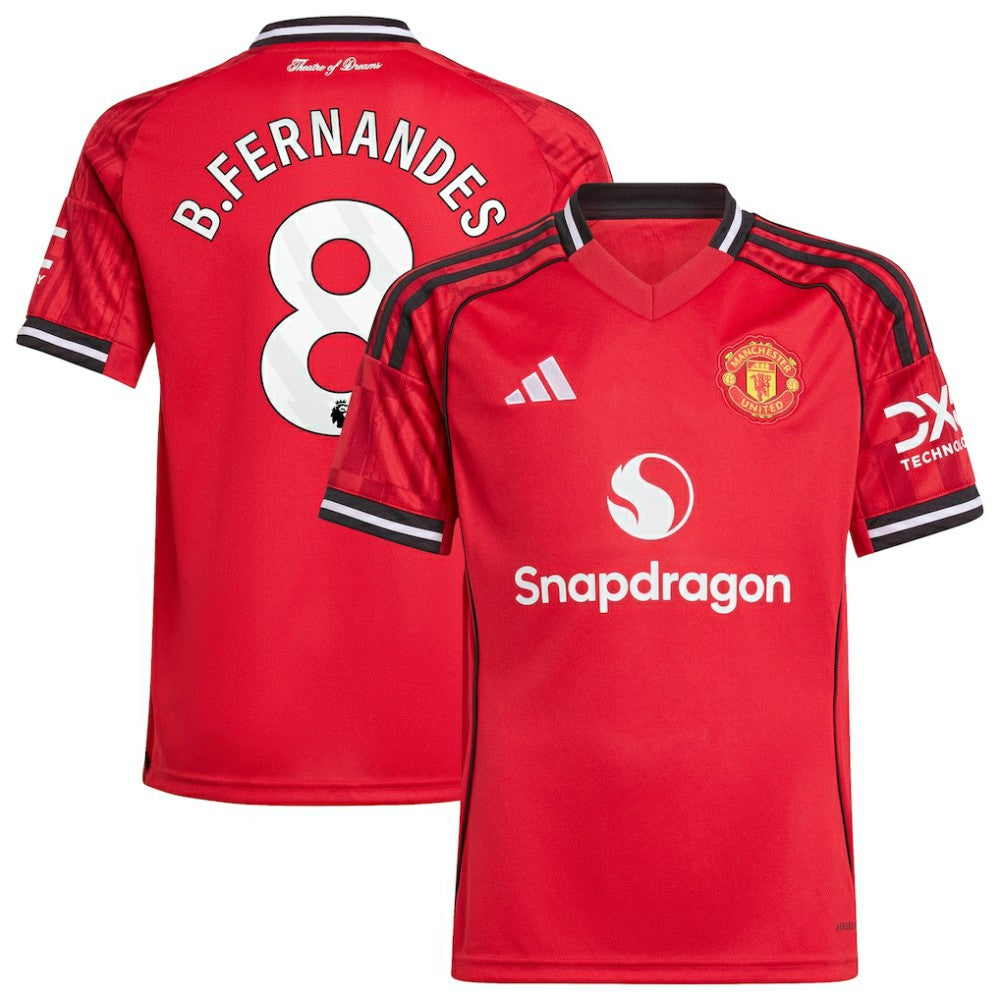 Bruno Fernandes Manchester United Youth Home 2025/26 Replica Player Jersey Red - Adidas sale