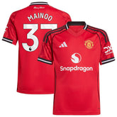 Kobbie Mainoo Manchester United Youth Home 2025/26 Replica Player Jersey Red - Adidas Discount