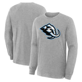 Utah Mammoth Fanatics Primary Logo Legacy Long Sleeve T-Shirt - Heather Gray - NHL 203124213