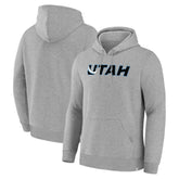 Utah Mammoth Fanatics Home Fleece Hoodie - Heather Gray - NHL 203124243