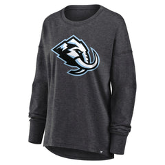 Utah Mammoth Fanatics Women's Primary Logo Legacy Long Sleeve T-Shirt - Heather Charcoal - NHL 203124254