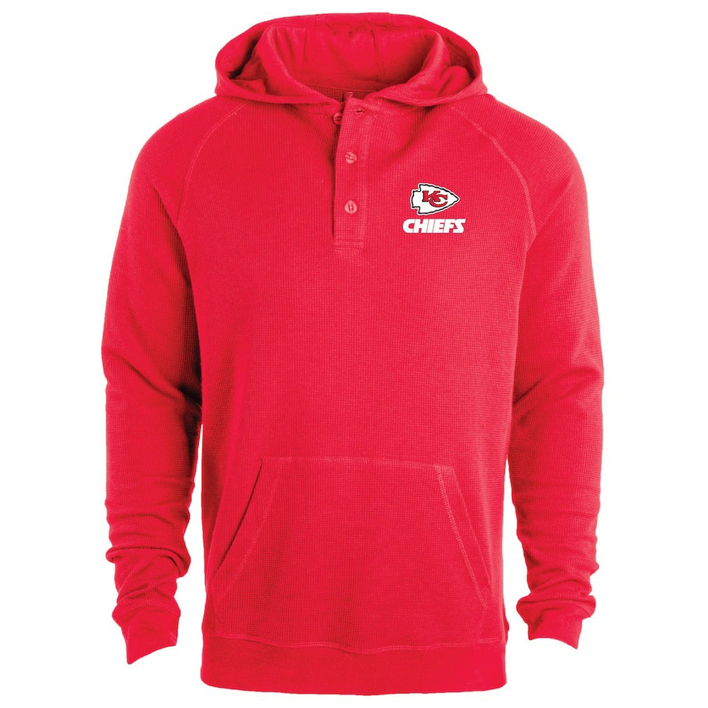 Kansas City Chiefs Dunbrooke Montana Raglan Thermal Hoodie Red