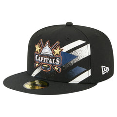 Washington Capitals New Era Faded Lines 59FIFTY Fitted Hat - Black - NHL 203126866