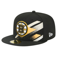 Boston Bruins New Era Faded Lines 59FIFTY Fitted Hat - Black - NHL 203126870