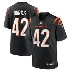 Nike Oren Burks Cincinnati Bengals Team Game Jersey Black