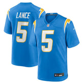 Nike Trey Lance Los Angeles Chargers Team Game Jersey Powder Blue