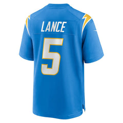 Nike Trey Lance Los Angeles Chargers Team Game Jersey Powder Blue