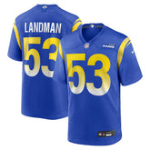 Nike Nate Landman Los Angeles Rams Team Game Jersey Royal