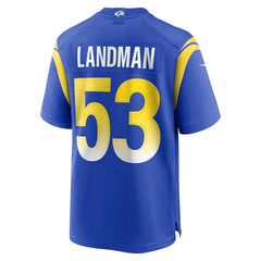 Nike Nate Landman Los Angeles Rams Team Game Jersey Royal
