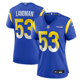 Nike Nate Landman Los Angeles Rams Women's Team Game Jersey Royal