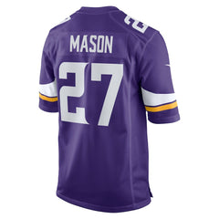 Nike Jordan Mason Minnesota Vikings Team Game Jersey Purple