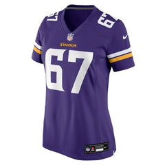Nike Justin Skule Minnesota Vikings Women's Team Game Jersey Purple