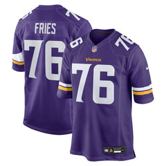 Nike Will Fries Minnesota Vikings Team Game Jersey Purple