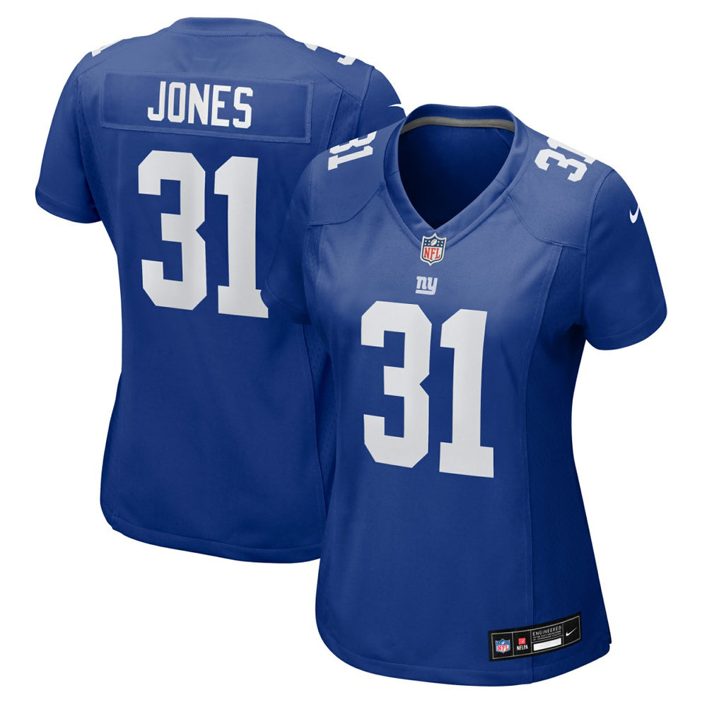 Nike Nic Jones New York Giants Women's Team Game Jersey Royal