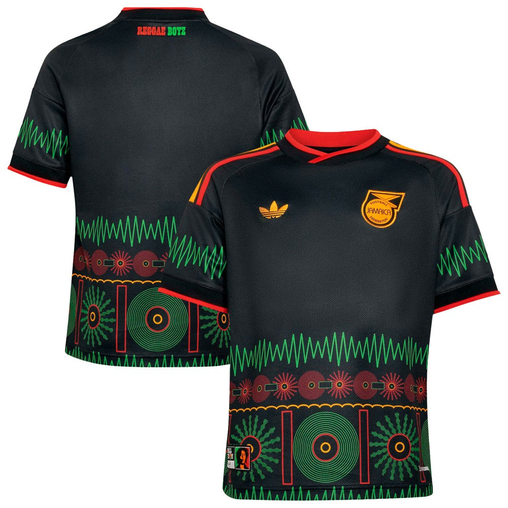 Jamaica National Team Youth 2026 Replica Jersey Black - Adidas Discount